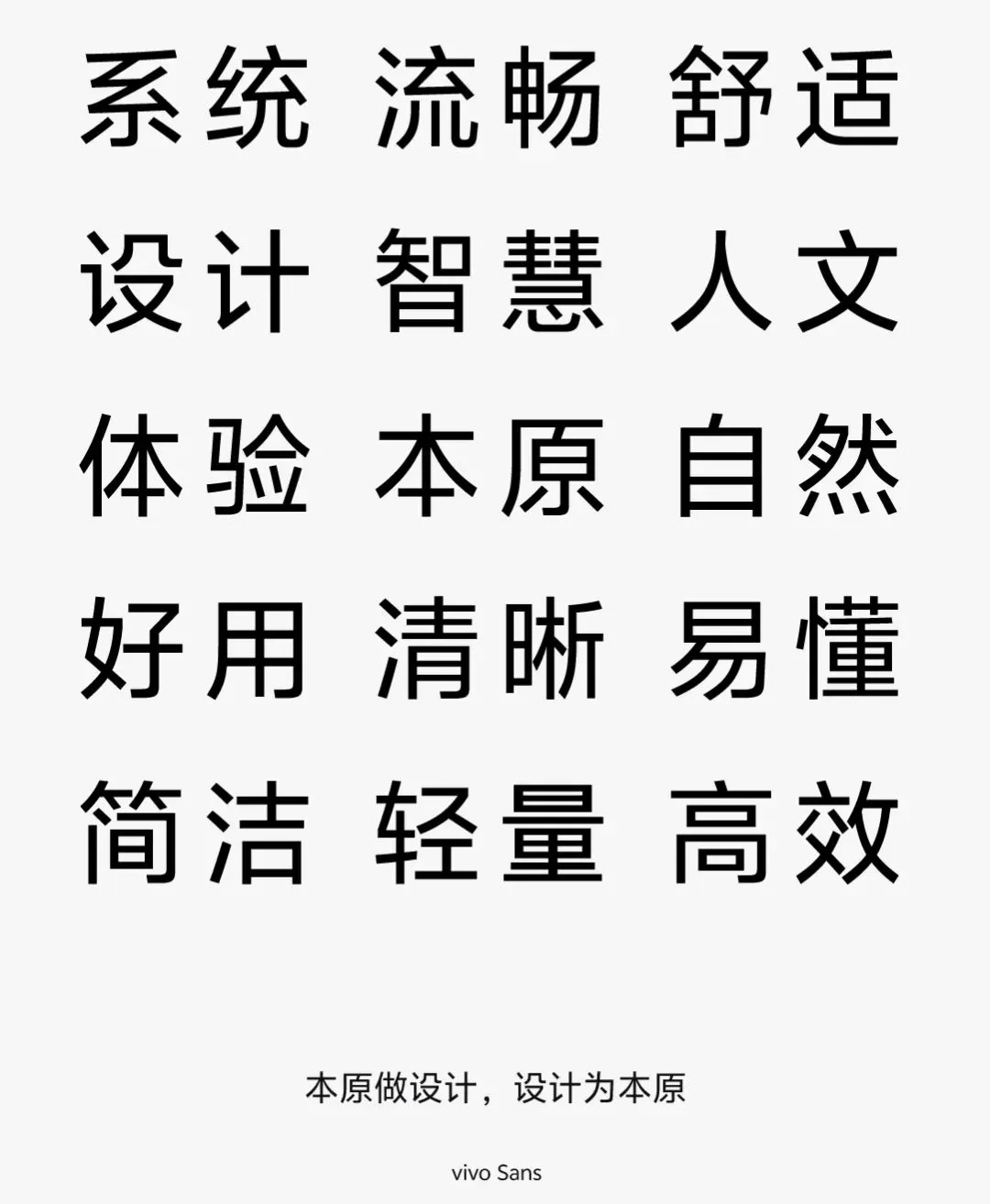 大气！vivo San字体宣布免费开放下载，支持商用