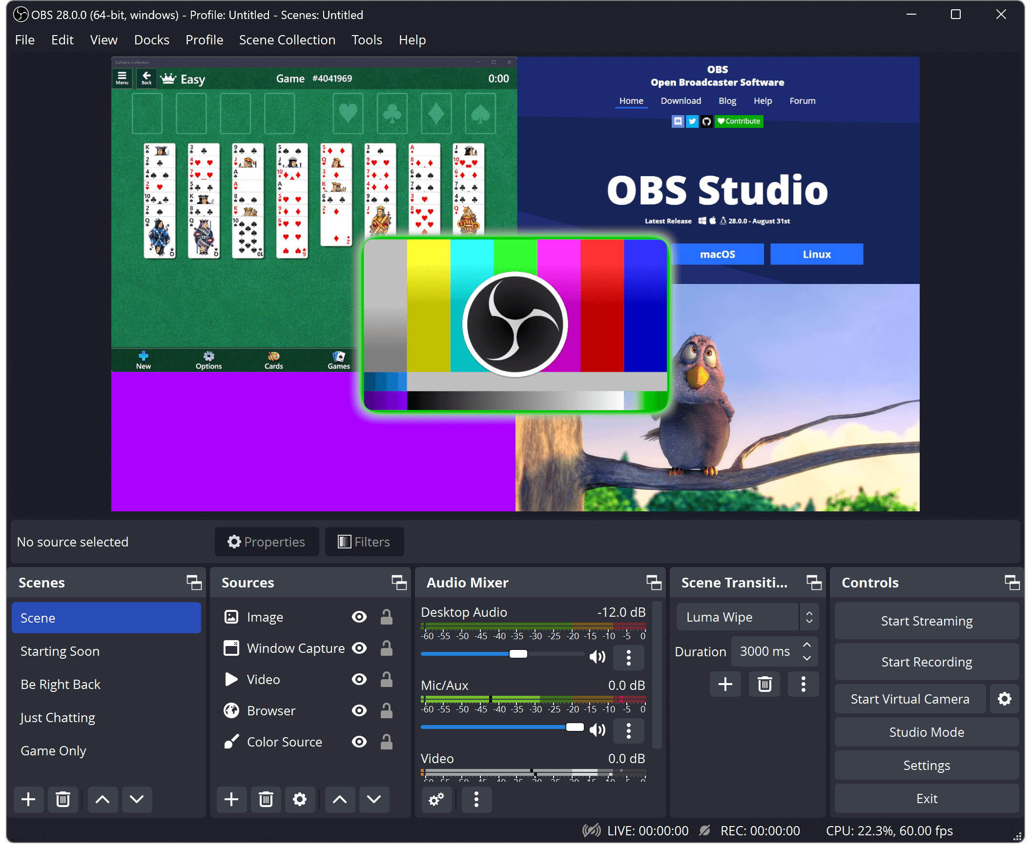 OBS Studio官方版下载及教程，免费开源的视频录制和直播软件